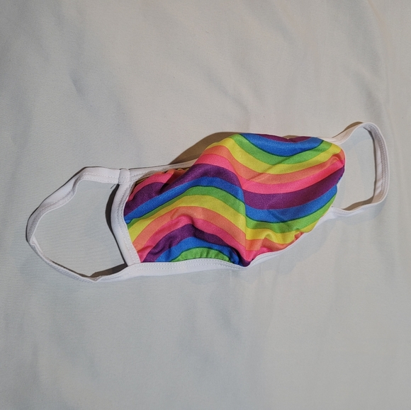 Rainbow Adult Size Face Mask Graphic Design Soft Lined Teen Protection Virus - Picture 8 of 13